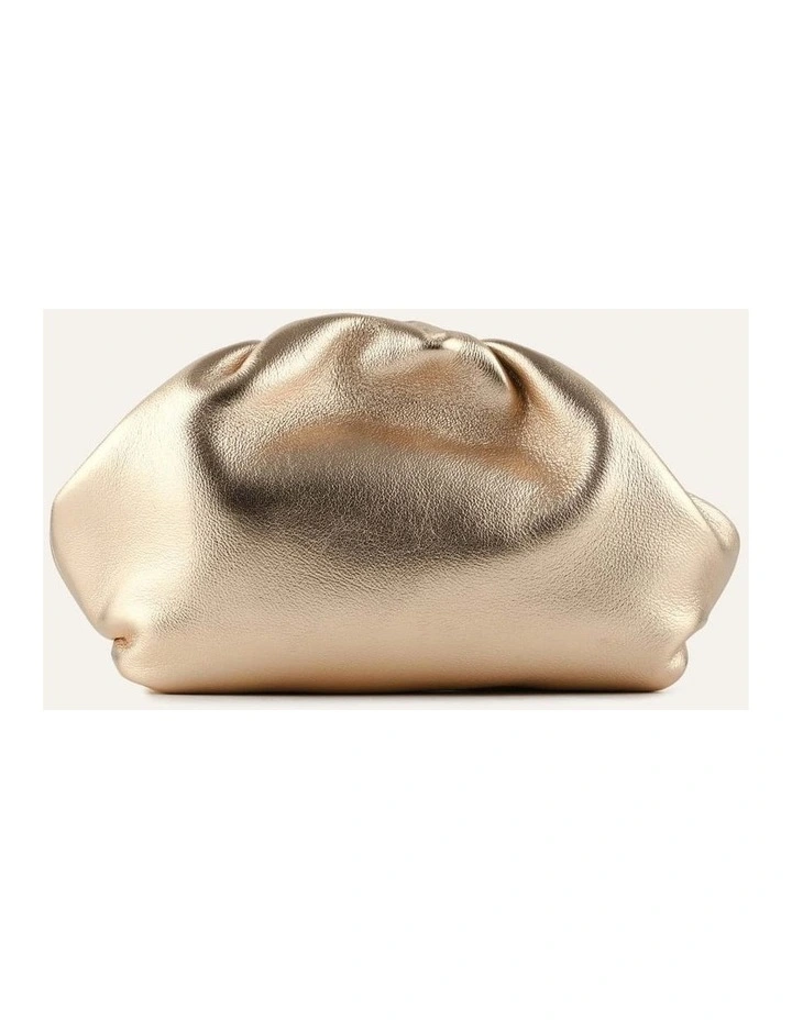 BAMBINI CLUTCH BAG GOLD LEATHER image 1