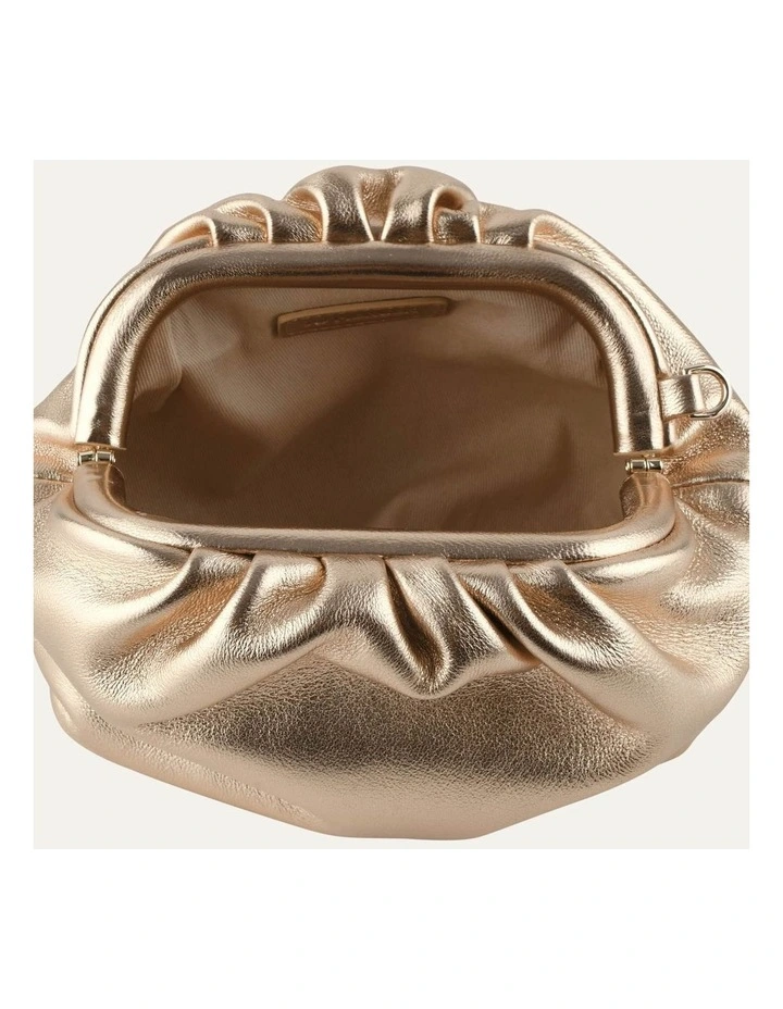 BAMBINI CLUTCH BAG GOLD LEATHER image 4