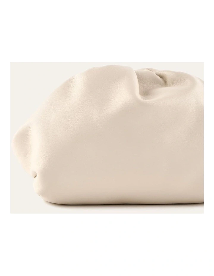 BAMBINI CLUTCH BAG OFF WHITE LEATHER image 2