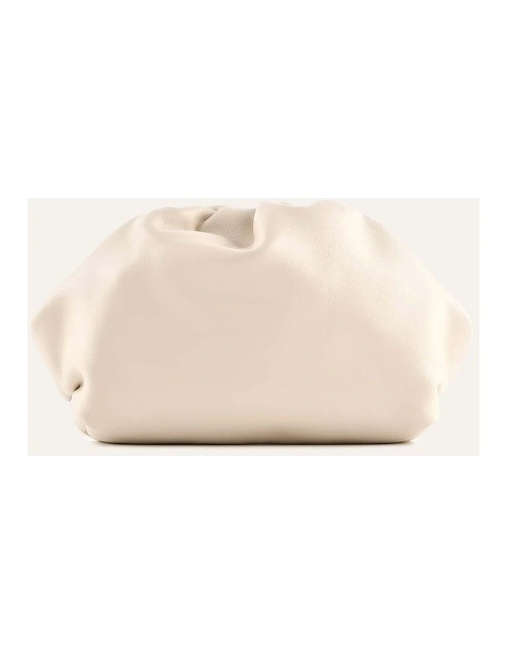 BAMBINI CLUTCH BAG OFF WHITE LEATHER image 3