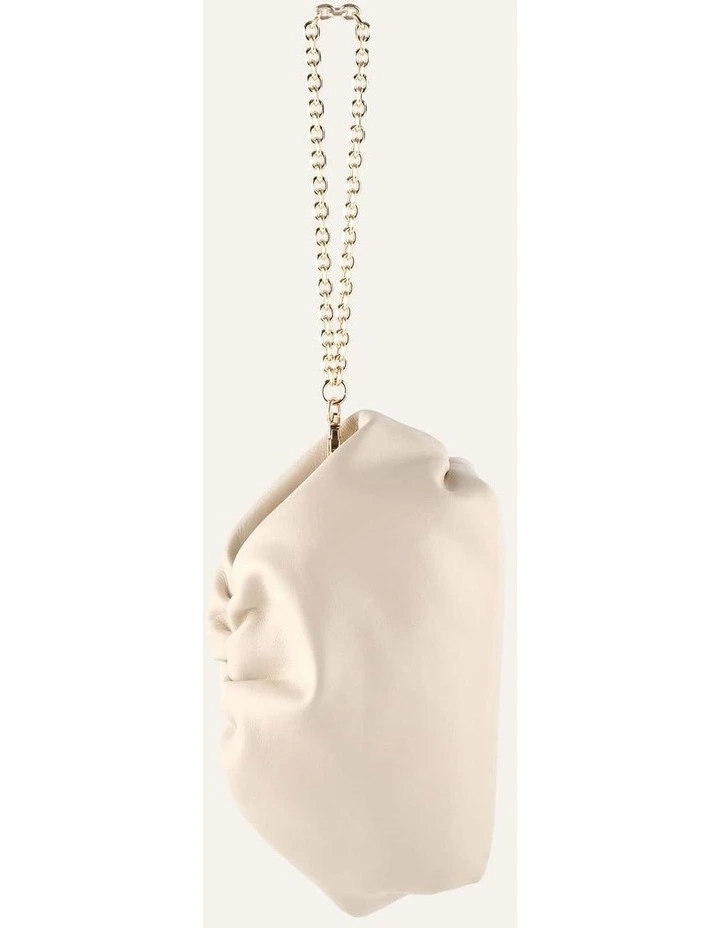 BAMBINI CLUTCH BAG OFF WHITE LEATHER image 5