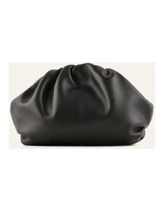 BAMBINI CLUTCH BAG BLACK LEATHER