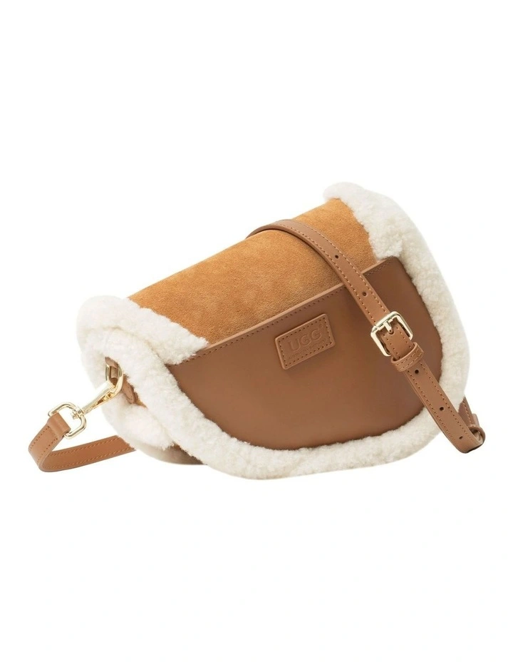 Australian Shepherd UGG Women Fluffy Wool Over Shoulder Saddle Bag image 3