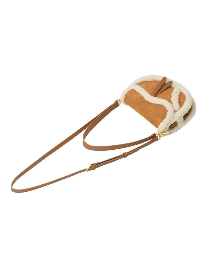 Australian Shepherd UGG Women Fluffy Wool Over Shoulder Saddle Bag image 4