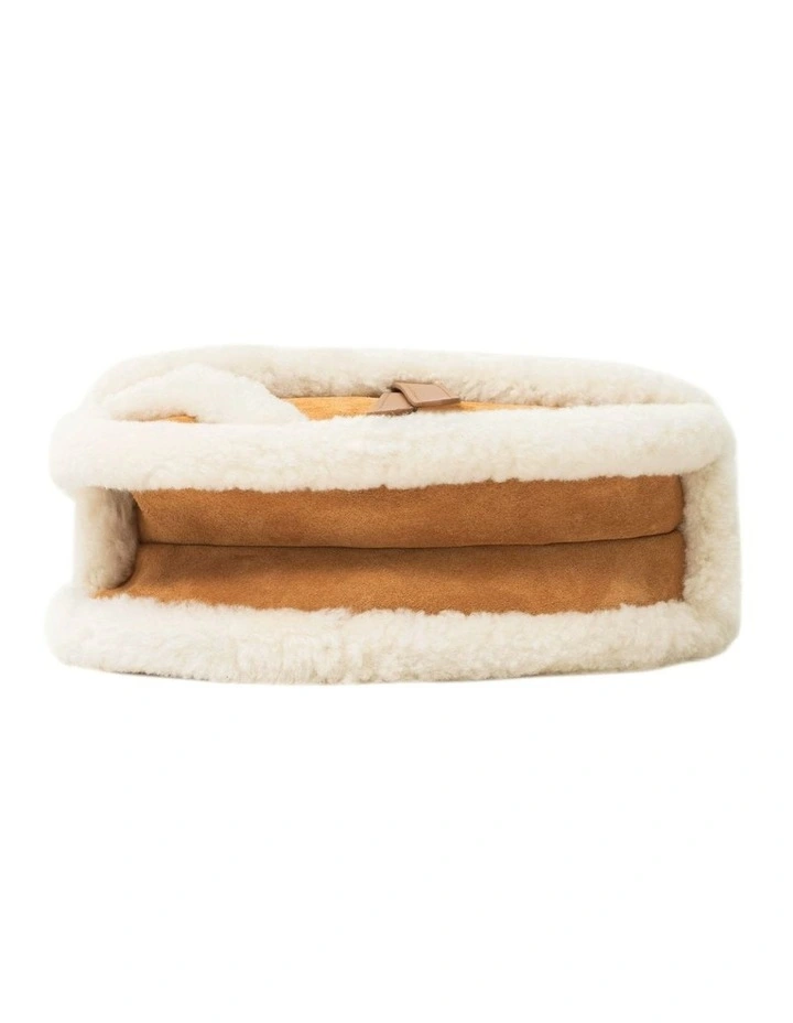 Australian Shepherd UGG Women Fluffy Wool Over Shoulder Saddle Bag image 5