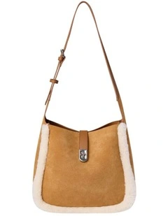 Australian Shepherd UGG Women Dona Fluffy Wool Over Shoulder Bag