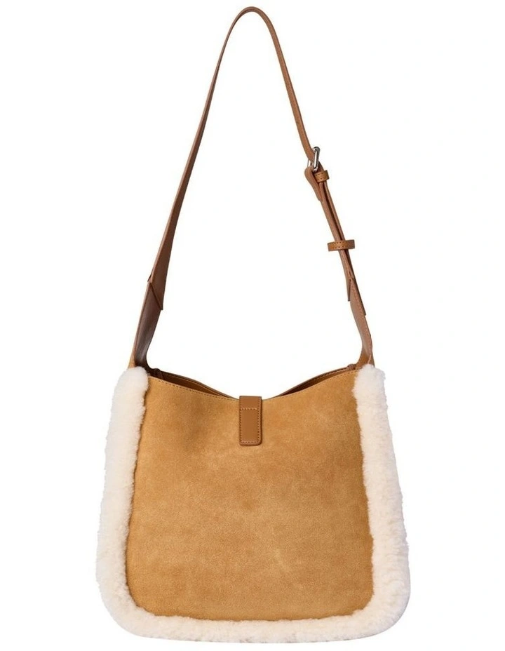 Australian Shepherd UGG Women Dona Fluffy Wool Over Shoulder Bag image 3