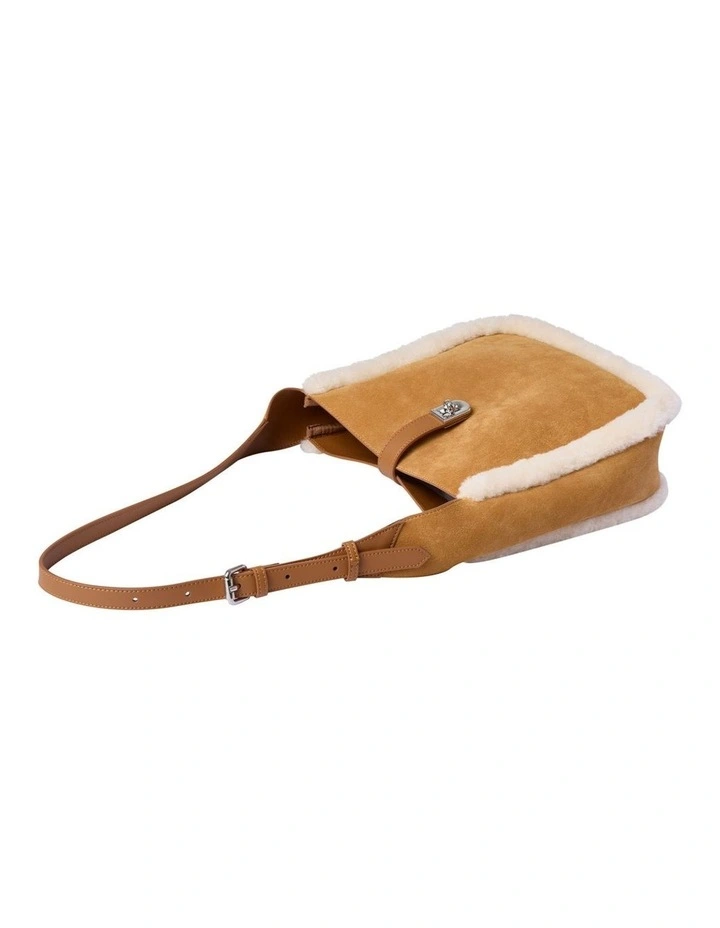 Australian Shepherd UGG Women Dona Fluffy Wool Over Shoulder Bag image 5