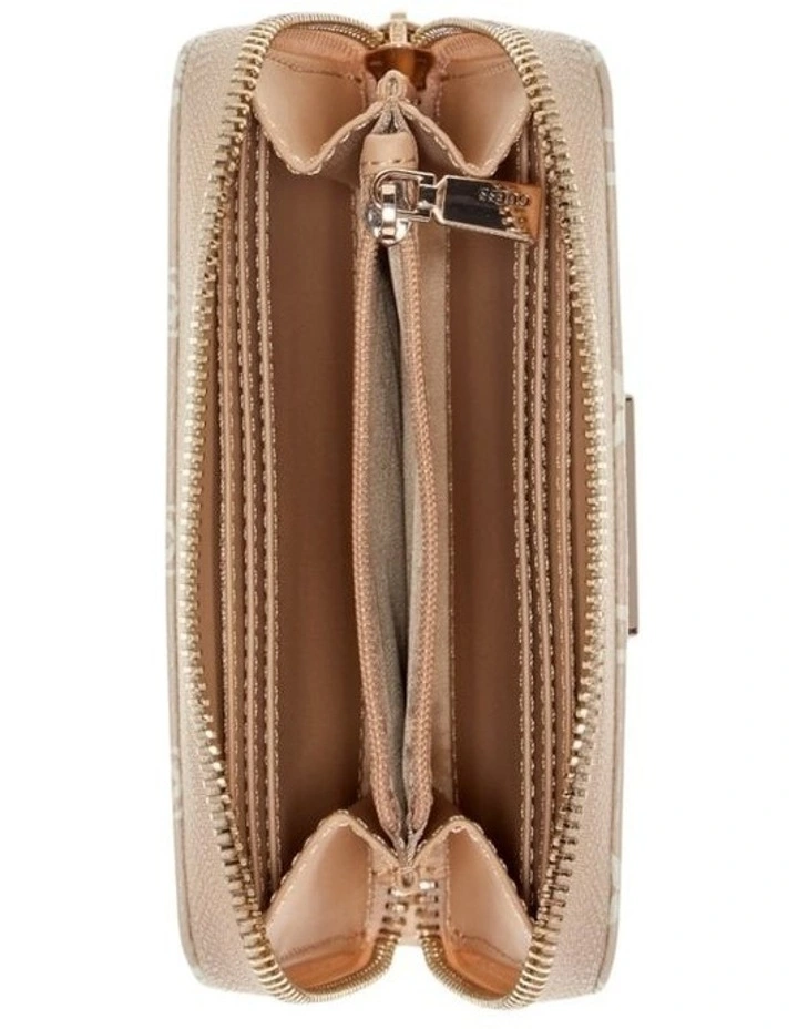 Laurel Medium Zip Around Wallet in Beige image 2