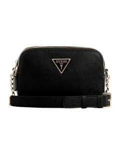 Noelle Camera Crossbody Bag in Black