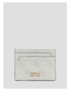 Laurel II Card Holder in Bone Logo