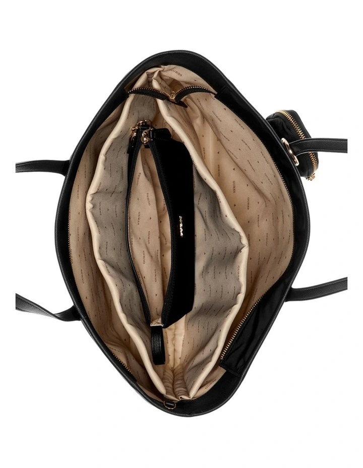 Eco Gemma Large Tech Tote Bag in Black image 4