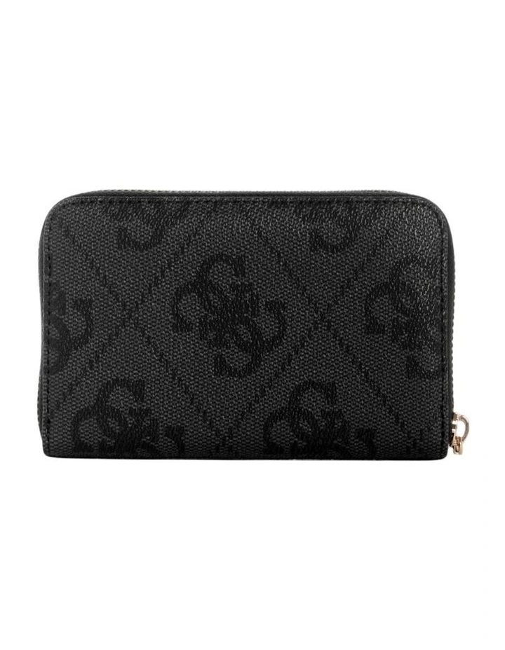Laurel Medium Zip Around Wallet in Black image 3