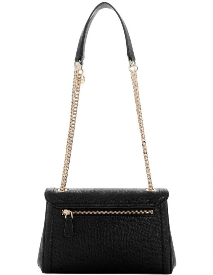 Noelle Convertible Crossbody Flap Bag in Black image 3