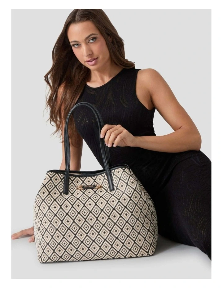 Sophia Large 2 In 1 Tote Bag in Black image 2