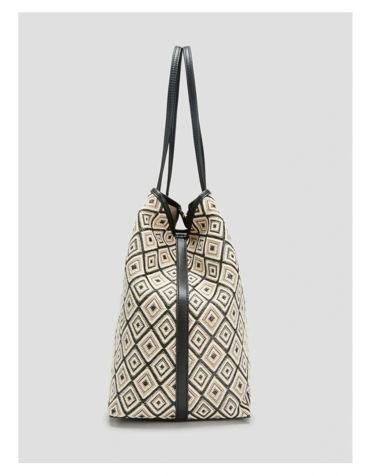 Sophia Large 2 In 1 Tote Bag in Black image 5