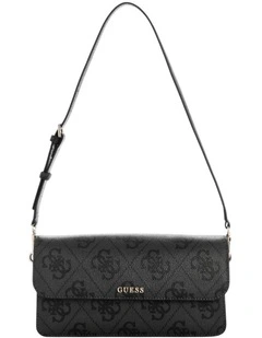Sadie Flap Shoulder Bag in Black