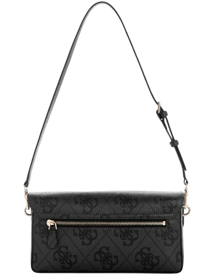 Sadie Flap Shoulder Bag in Black image 4