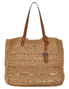 Irene Large 2 In 1 Tote Bag in Brown