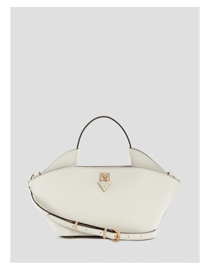 Patsie Mini Tote Bag in White image 1
