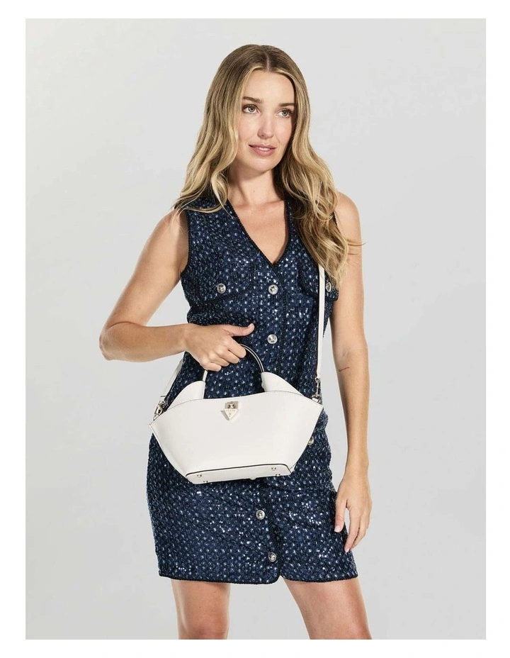 Patsie Mini Tote Bag in White image 2