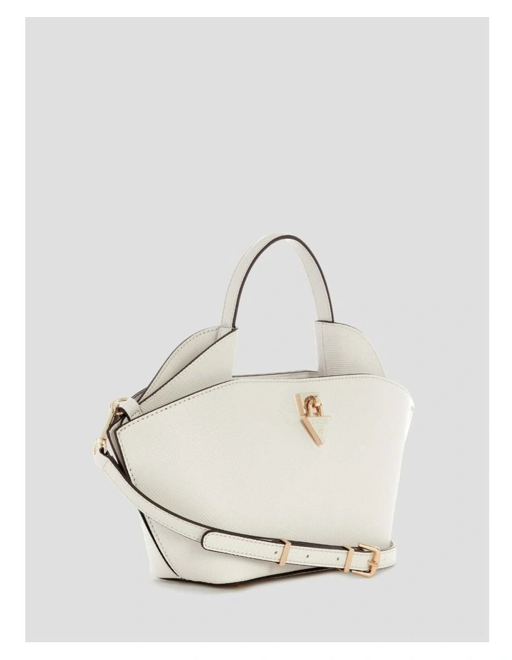 Patsie Mini Tote Bag in White image 3