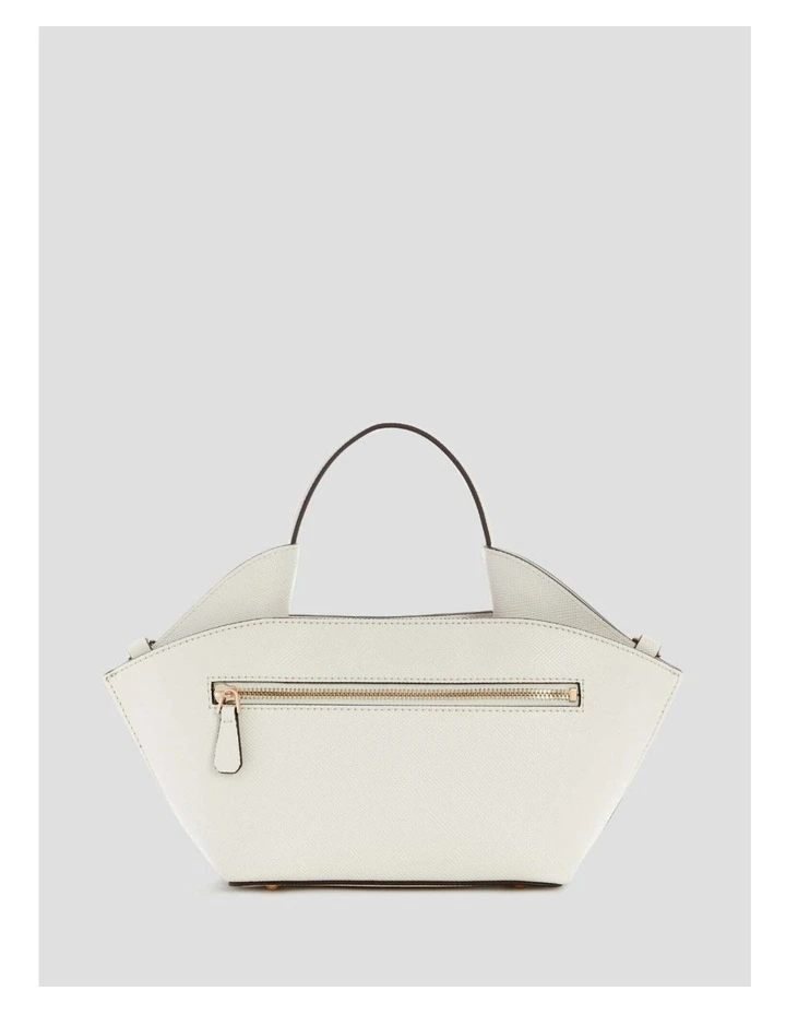 Patsie Mini Tote Bag in White image 5