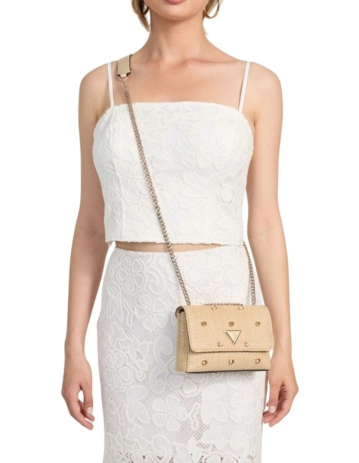 Giully II Mini Convertible Flap Bag in Natural image 2
