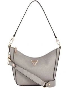 Eco Gloriana Top Zip Shoulder Bag in Grey