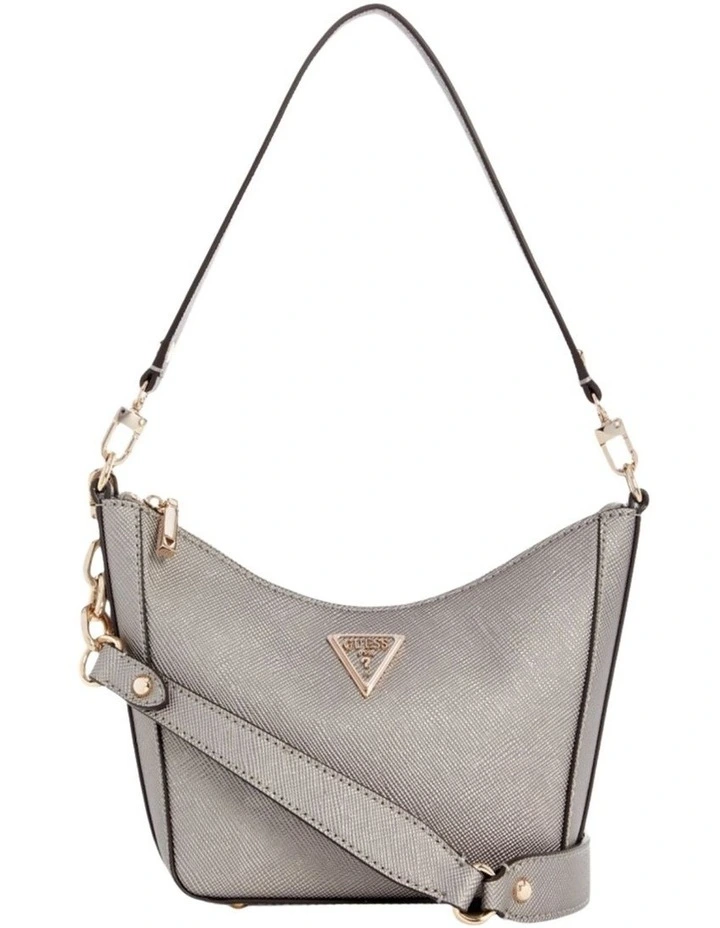 Eco Gloriana Top Zip Shoulder Bag in Grey image 1
