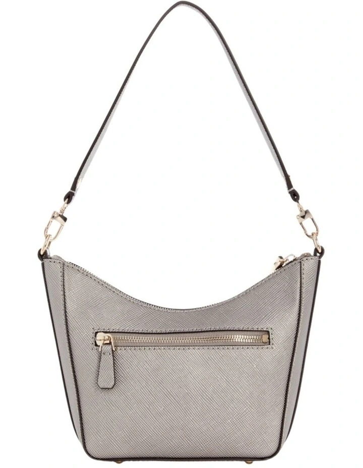 Eco Gloriana Top Zip Shoulder Bag in Grey image 3