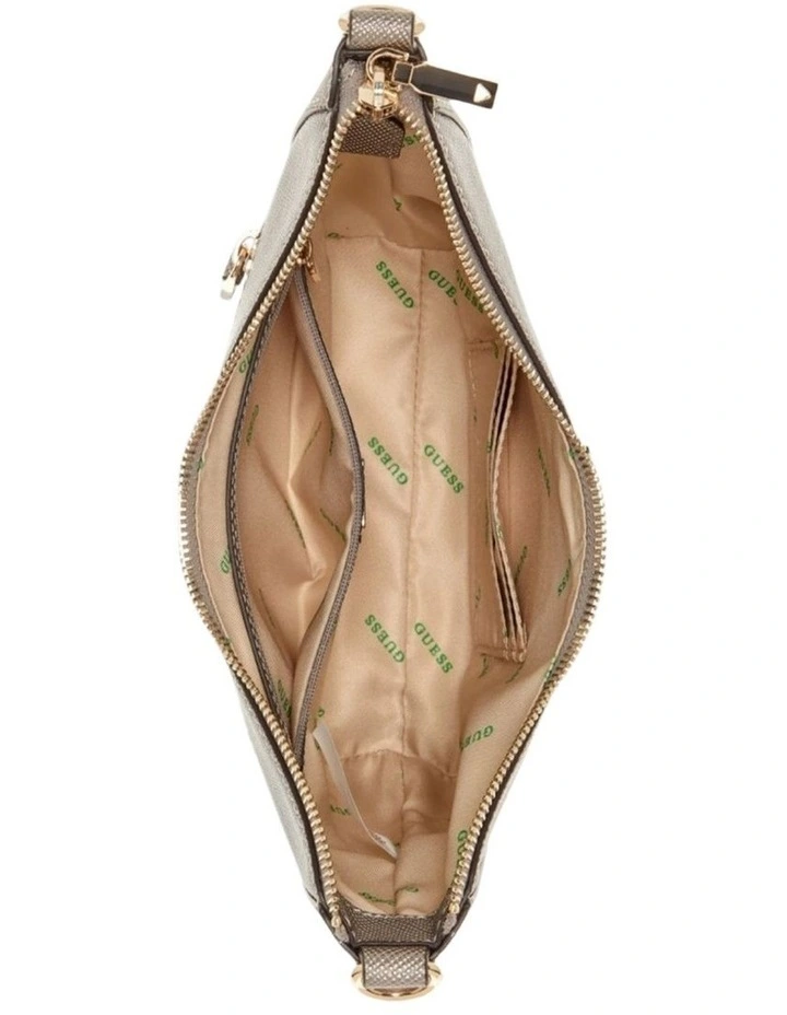 Eco Gloriana Top Zip Shoulder Bag in Grey image 4