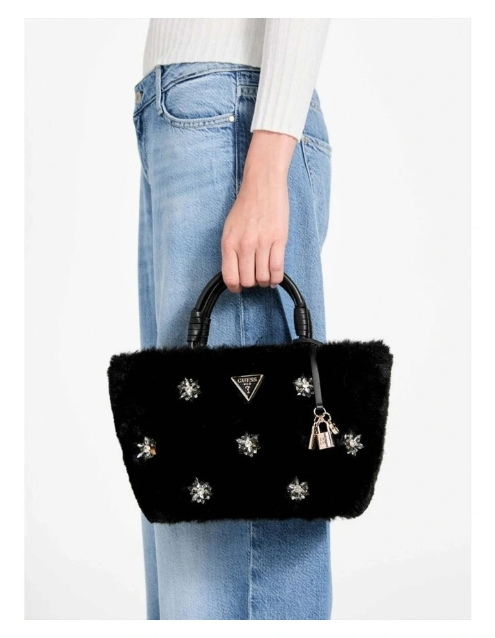 Shaida Tote Bag in Black image 2