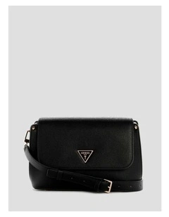 Meridian II Flap Crossbody Bag in Black