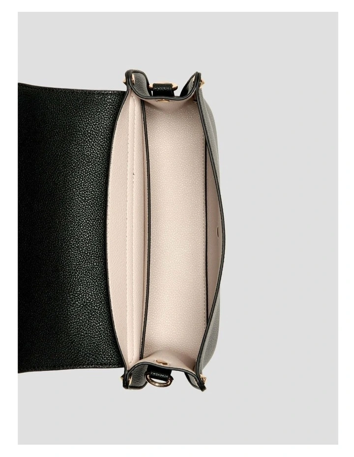 Meridian II Flap Crossbody Bag in Black image 3