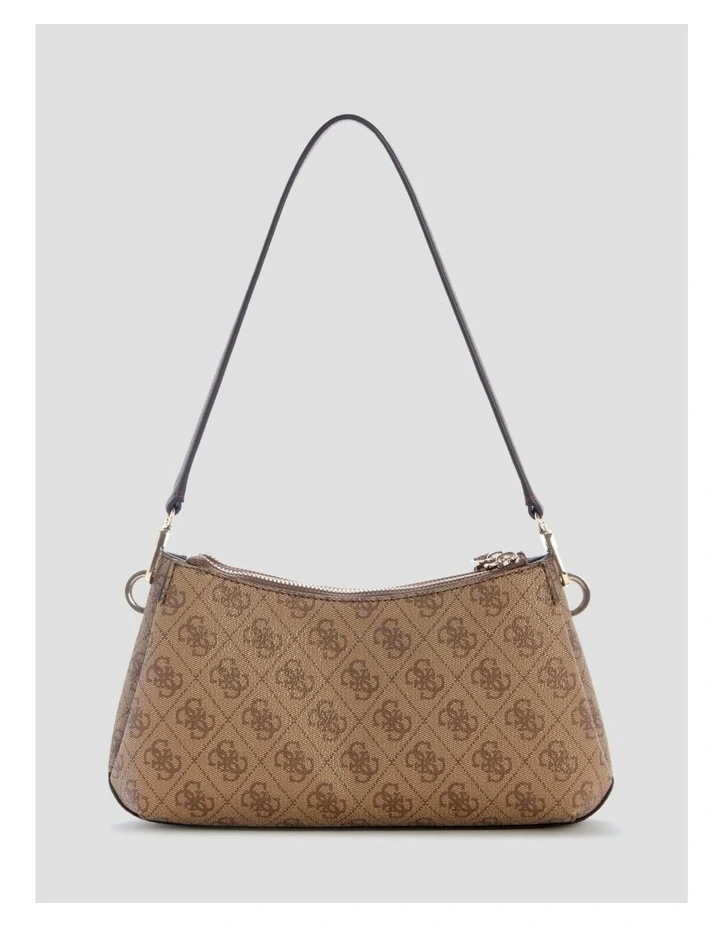 Noelle Shoulder Crossbody Bag in Brown Logo image 5