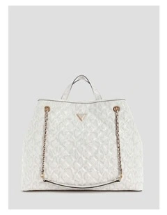 Giully Large 2 In 1 Tote Bag in White
