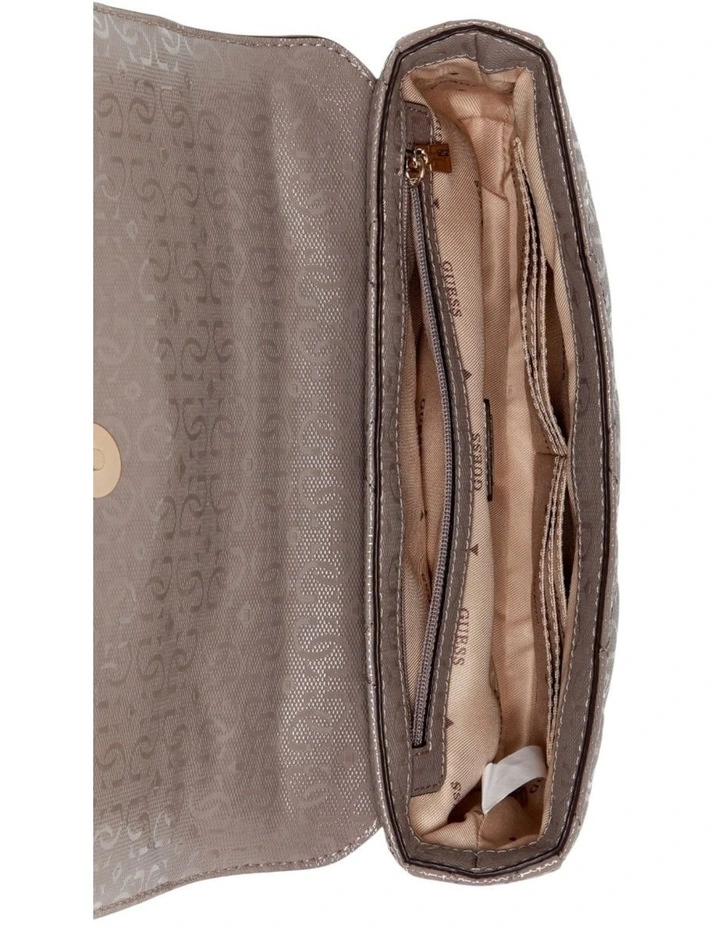 Libby Flap Crossbody Bag in Dark Taupe image 4