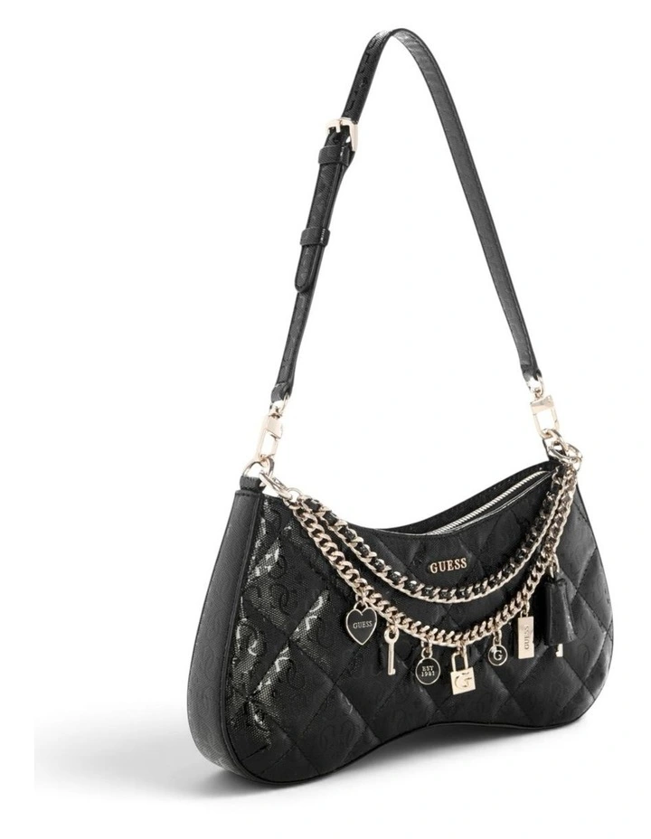 Libby Shoulder Bag in Black image 3