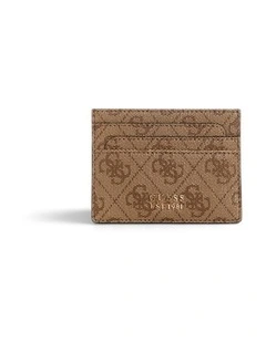 Laurel II Card Holder in Brown Logo