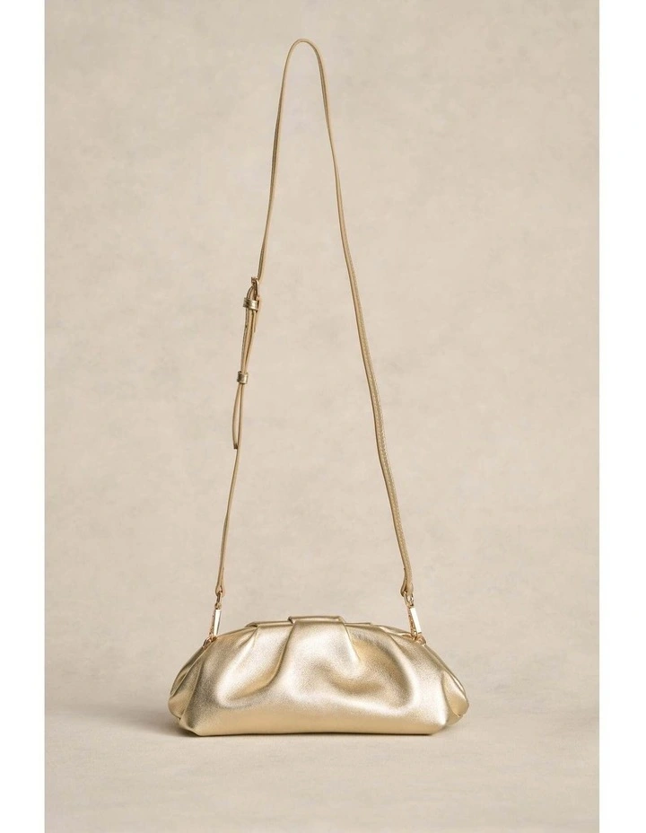 Round Clutch - Metallic Gold image 2