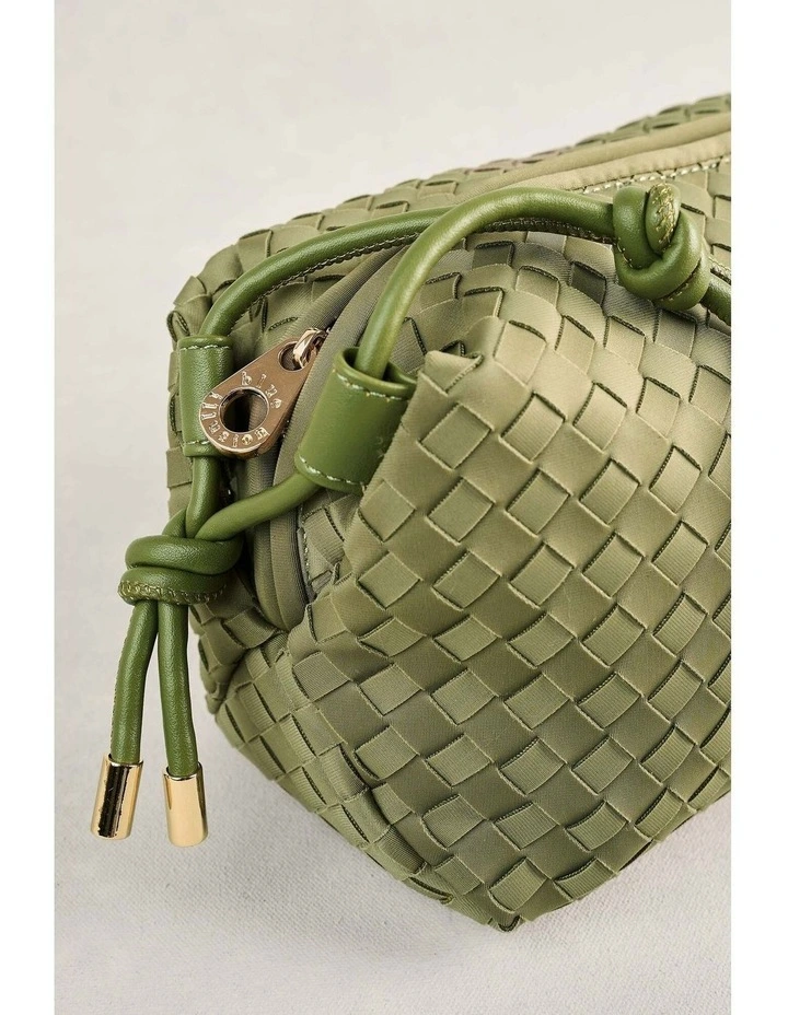 Soft Woven Crossbody - Khaki image 3
