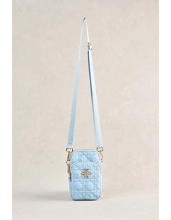 Quilted Phone Bag - Sky Blue
