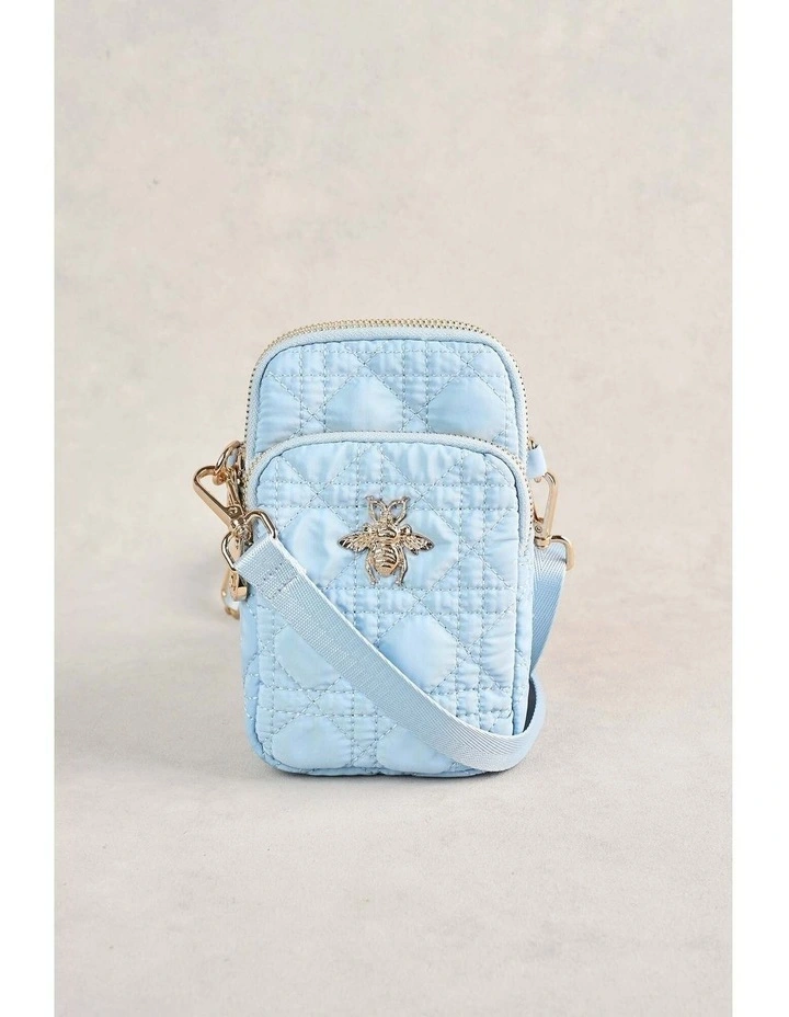 Quilted Phone Bag - Sky Blue image 3