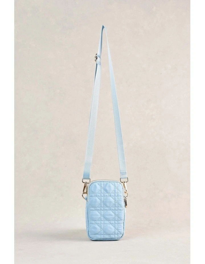 Quilted Phone Bag - Sky Blue image 7