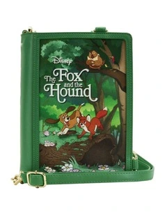 The Fox & the Hound Classic Book Convertible Crossbody Bag 9x6in
