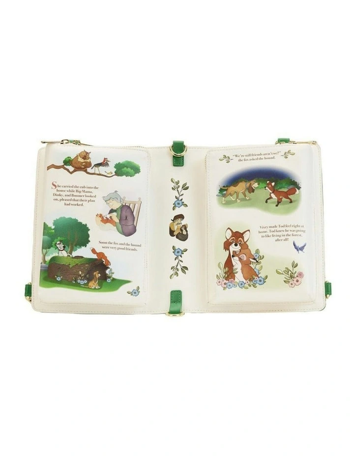 The Fox & the Hound Classic Book Convertible Crossbody Bag 9x6in image 7