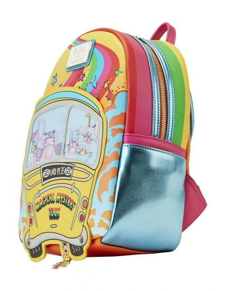 The Beatles Magical Mystery Tour Bus Womens Mini Backpack Bag 11in image 3