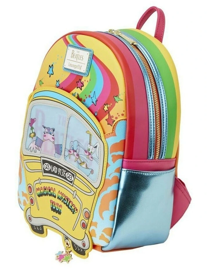 The Beatles Magical Mystery Tour Bus Womens Mini Backpack Bag 11in image 5
