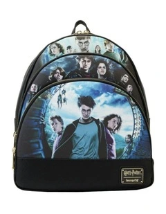 Harry Potter Trilogy Series 2 Triple Pocket Mini Backpack Bag 11in